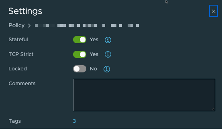 Edge Gateway Firewall Rules - Policy Configuration 2